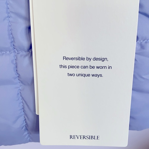 Lafayette 148 NY Recycled Poly Reversible Puffer Vest 3X NWT Wild Bluet - Picture 11 of 12